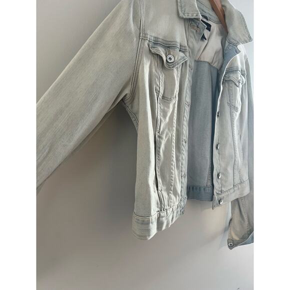 Vintage Calvin Klein Jeans Denim Jacket Lightwash Cotton Viscose Size Small - Picture 3 of 7